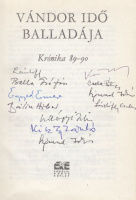 Kántor Lajos - Veress Zoltán (szerk.) : Vándor idő balladája - Krónika 89-90 (Több szerző által aláírt példány)