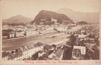 Salzburg, rechtes Ufer, vom Mönchsberge aus. [Fotó]