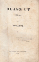 Hoványi [Ferenc] : Olasz út 1850-ben (I-II.)