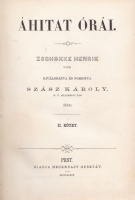 Zschokke, Heinrich (Johann Daniel) : Áhitat órái (2. kötet)