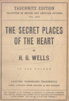 Wells, H.G. : The secret places of the heart