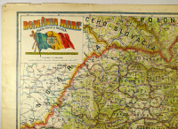 Romania Mare Harta fizica si politica / Romania pe judete 
