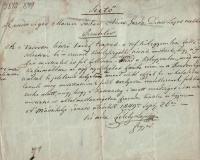 Székely Lajos jegyző által írt, aláírt (
