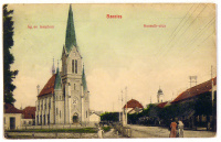 SZENTES. Kossuth-utca; Ág. ev. templom. (1911)