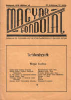 Balogh István (szerk.) : Magyar Gondolat IV. évfolyam, 10. szám.