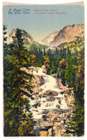 TÁTRA - Die Hohe Tatra. Tarpatak nagy vízesése, Kohlbachtal grosser Wasserfall. (1918)