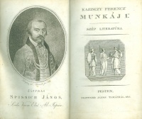 Kazinczy Ferencz :  -- munkáji. Szép literatúra. Hatodik kötet. Ossziánnak minden énekei...