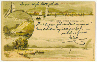 BALATON vidéke. Balatonfüred. Tihany. Balaton zalai partja - Environs et rives du lac Balaton (1900)