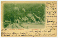 Ruttka, Vrútky; Vágvölgyi vasútvonal, Justh-alagút. (1899)
