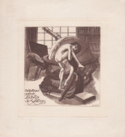 Bayros, Franz von (1866-1924) : [Ex libris] Bibliothéque galante Ladislas de Siklóssy