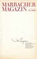 Tiedemann, Rolf - Christoph Gödde - Henri Lonitz (Hg.) : Marbacher Magazin 55/1990 - Walter Benjamin 1892-1940. Eine Ausstellung...