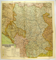 Szerbia háború térképe. [1915]