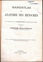 Spalteholz, Werner : Handatlas der Anatomie des Menschen