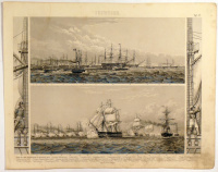 Seewesen Taf.17. - Revue der engt Dampferflotte bei Spithead 1853.