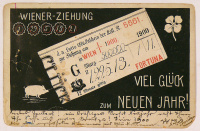 Wiener-Ziehung.  Viel Glück zum neuen Jahr 1900! (1899)