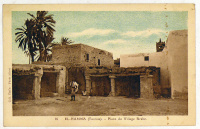 Tunisie. El-Hamma. - Place du Village Arabe.