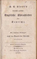 Lloyd, H .E. : Theoretisch-praktische englische Sprachlehre für Deutsche