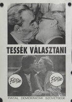 Tessék választani - Fiatal Demokraták Szövetsége (Politikai, választási plakát, 1990.)