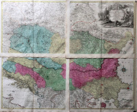 [Magyarország térképe.] Címe jobbra fent kartusban: „Carte geographique du Theatre de la Guerre en General representant le Royaume de Hongarie