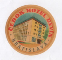 ČEDOK Hotel Devín, Bratislava (Poggyászcímke)