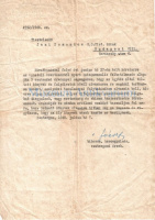 Mindszenty József (1892-1975)  Esztergom érseke, Magyarország utolsó hercegprímása, gépiratú, autográf aláírásával ellátott levele (engedélye) Jani Domonkos számára.