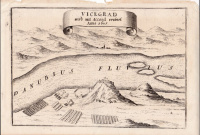 Merian, Mattheus : [Visegrád madártávlati képe] Vicegrad wird mit Accord erobert Anno 1685.