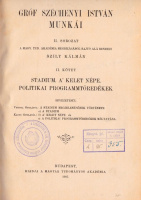 Széchenyi István, gróf : Gróf Széchenyi István munkái II/2