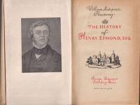 Thackeray, William Makepeace : The History of Henry Esmond Esq.