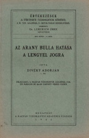 Divéky Adorján : Az arany bulla hatása a lengyel jogra