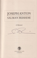 Rushdie, Salman : Joseph Anton - A Memoir (SIGNED)