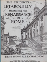 Richardson, A. E. : The Student's Letarouilly illustrating the Renaissance in Rome