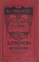 Authentic Atlas And Guide To London And Suburbs + London Underground Transport Map.