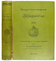 Jekelfalussy József. (szerk.) : A magyar korona országainak helységnévtára 1898.