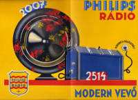 PHILIPS RÁDIÓ Modern vevő 2514. [Reklámprospektus, 1929/30.].