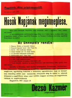 Hősök Napjának megünneplése - Nagykőrös, 1937. 