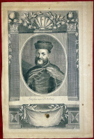 Bocskai István (1557-1606) államférfi portréja. Bihar vármegye főispánja, 1605 és 1606 között Erdély és Magyarország fejedelme. 