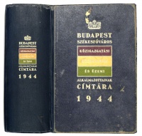Budapest Székesfőváros közigazgatási, közoktatási és üzemi alkalmazottainak címtára 1944. Az 1944. január 1.-i állapot szerint. [3 kötet egybekötve.]