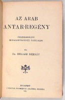Heller Bernát : Az arab Antar-regény