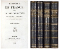 Lacretelle, Charles : Histoire de France, depuis La Restauration. Tome 1-4.