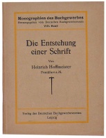 Hoffmeister, Heinrich : Die Entstehung einer Schrift