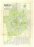 DEBRECZEN thj. f. szab. kir. város térképe