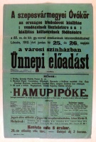 Lőcsei ünnepi előadás plakátja a kisdedóvói kiállítás vendégeinek tiszteletére a Szepesvármegyei Óvókör rendezésében 1910.