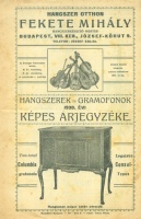 Fekete Mihály 1930. évi képes árjegyzéke - Hangszerek és gramofonok