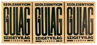Szolzsenyicin, Alekszandr : A Gulag szigetvilág 1918-1956. Szépirodalmi tanulmánykísérlet I-VII. (3 kötetben).