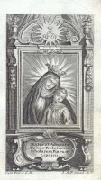 330. [Szűz Mária és a kis Jézus kegyképe a lipnicei piarista iskolában] „Mater et Advocata Domus Probationis Scholarum Piarum Lipnicij.”