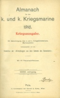 Almanach für die k. und k. Kriegsmarine 1916.
