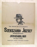 Szekszárdi József kalaposmester, Jánoshalma Fő-utca 1736/a  (Papírtasak)