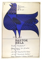 Balogh István (graf.) : Bartók Béla II. Nemzetközi Kórusfesztivál, Debrecen, 1966.