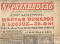 Magyar űrhajós a Szojuz-36-on! - Népszabadság, XXXVIII. évf. 122. sz.