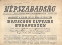 Hruscsov elvtárs Budapesten - Népszabadság, XXII. évf. 76. sz.